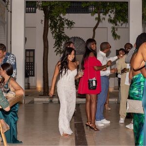 V. Chapman Romanza Gown in White Chantilly White Lace Strapless Dress